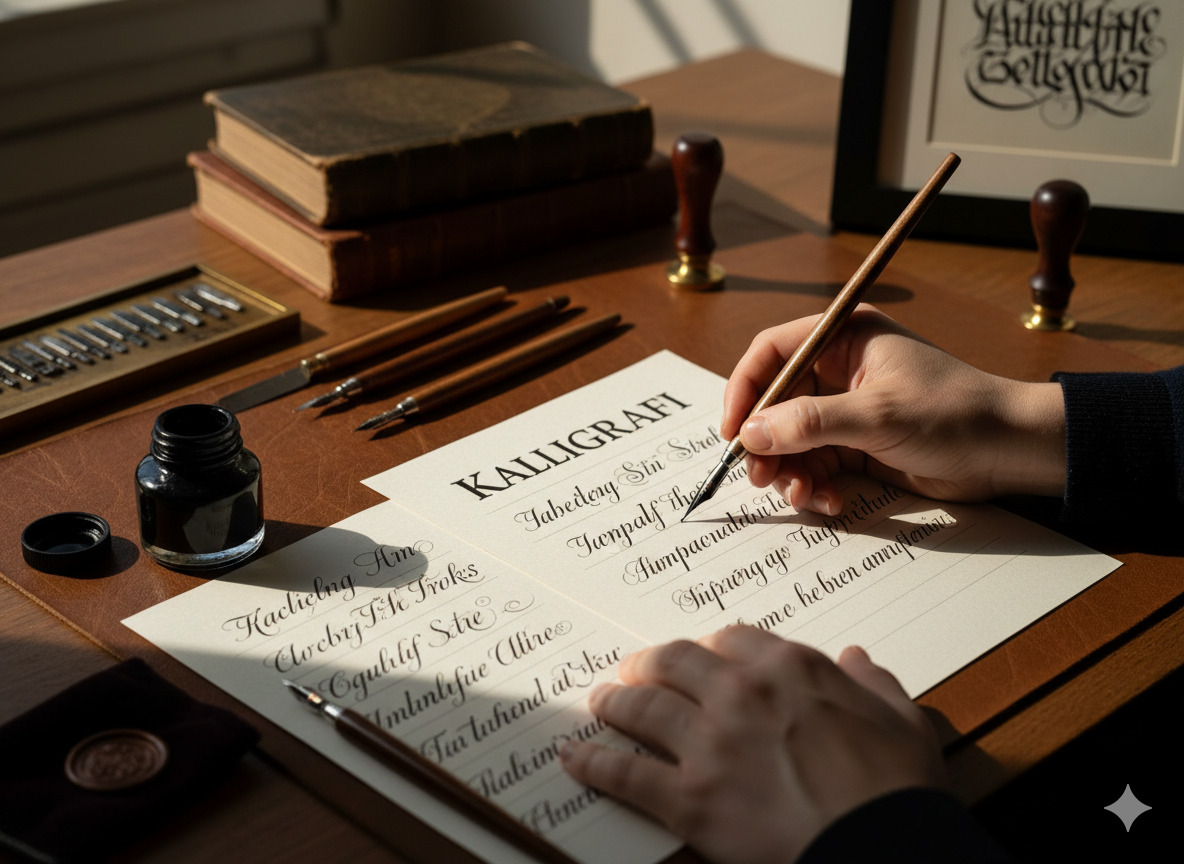Kaligrafi teknikker
